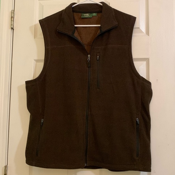 Stillwater Supply Co. Brown Ottoman Fleece Vest Zipper Front Size XL - Picture 1 of 3